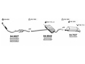 ASSO ART0290 išmetimo sistema 
 Išmetimo sistema -> Išmetimo sistema, visa