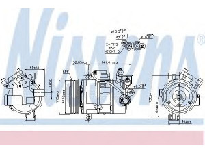 NISSENS 89086 kompresorius, oro kondicionierius 
 Oro kondicionavimas -> Kompresorius/dalys
64526915380, 64529156821, 64529182793