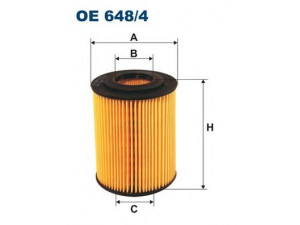 FILTRON OE648/4 alyvos filtras 
 Techninės priežiūros dalys -> Techninės priežiūros intervalai
15430PLZD00, 8972231870, 5650380