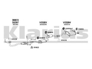 KLARIUS 960368U išmetimo sistema 
 Išmetimo sistema -> Išmetimo sistema, visa