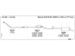 AKS DASIS SGFO151 išmetimo sistema