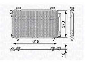 MAGNETI MARELLI 350203679000 kondensatorius, oro kondicionierius