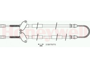 BENDIX 432032B trosas, stovėjimo stabdys 
 Stabdžių sistema -> Valdymo svirtys/trosai
21213508180