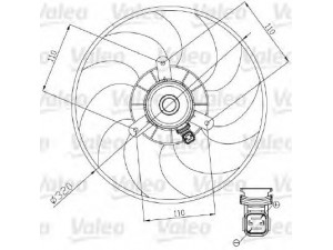 VALEO 698444 ventiliatorius, radiatoriaus 
 Aušinimo sistema -> Oro aušinimas
1253-63, 125363, 1253-63, 125363