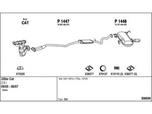FENNO BM806 išmetimo sistema 
 Išmetimo sistema -> Išmetimo sistema, visa