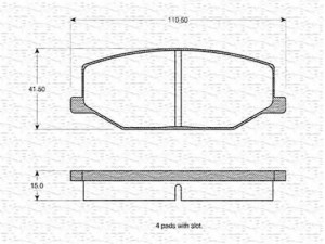 MAGNETI MARELLI 363702160824 stabdžių trinkelių rinkinys, diskinis stabdys 
 Techninės priežiūros dalys -> Papildomas remontas
55110-70A00, 55110-80000, 55110-80010