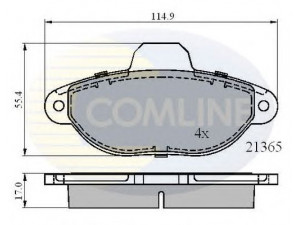 COMLINE CBP0509 stabdžių trinkelių rinkinys, diskinis stabdys 
 Techninės priežiūros dalys -> Papildomas remontas
46565733, 5892786, 71738134, 77362267