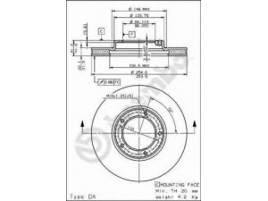 BREMBO 09.7266.10 stabdžių diskas
4351235300