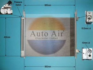 AUTO AIR GLOUCESTER 16-9809A kondensatorius, oro kondicionierius 
 Oro kondicionavimas -> Kondensatorius
921005115R, 92100JY00A