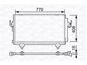 MAGNETI MARELLI 350203691000 kondensatorius, oro kondicionierius