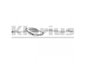 KLARIUS 270472 vidurinis duslintuvas 
 Išmetimo sistema -> Duslintuvas
8631007, 9135407, 9458091, 94580917