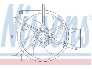 NISSENS 85043 ventiliatorius, radiatoriaus 
 Aušinimo sistema -> Oro aušinimas
19005-P08-003, 19015-P08-003, 19015-P08-013