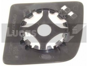LUCAS ELECTRICAL LR-0388 veidrodėlio stiklas, stiklo elementas 
 Kėbulas -> Langai/veidrodėliai -> Veidrodėlis