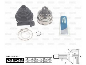 PASCAL G1A046PC jungčių komplektas, kardaninis velenas 
 Ratų pavara -> Sujungimai/komplektas
8E0407305A, 8E0498099, 8E0 498 099 D