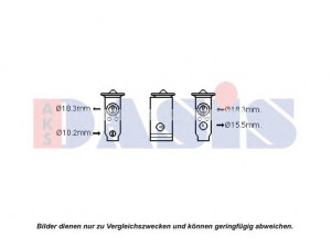 AKS DASIS 840289N išsiplėtimo vožtuvas, oro kondicionavimas 
 Oro kondicionavimas -> Vožtuvai
7840A006, MR500666