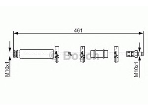 BOSCH 1 987 476 463 stabdžių žarnelė 
 Stabdžių sistema -> Stabdžių žarnelės
4806 35, ZF 07 567 862, 0000071736954