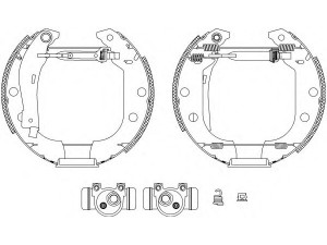 HELLA 8DB 355 003-691 stabdžių trinkelių komplektas 
 Techninės priežiūros dalys -> Papildomas remontas
424155, 4241G6, 424155, 4241G6