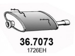 ASSO 36.7073 galinis duslintuvas 
 Išmetimo sistema -> Duslintuvas
1726EH, 1726KT, 1726VL, 1726VW