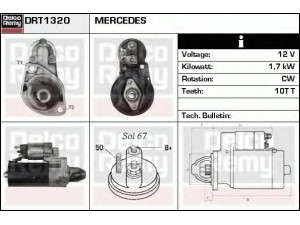 DELCO REMY DRT1320 starteris 
 Elektros įranga -> Starterio sistema -> Starteris