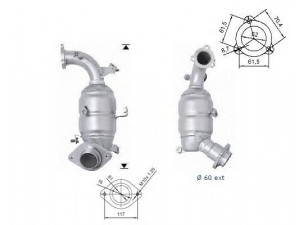 MAGNAFLOW 68013D katalizatoriaus keitiklis 
 Išmetimo sistema -> Katalizatoriaus keitiklis
250510W010