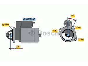 BOSCH 0 001 368 003 starteris