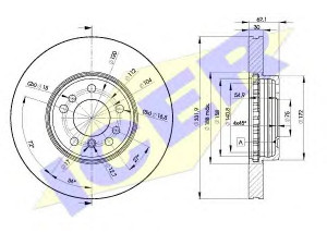 ICER 78BD6045-2 stabdžių diskas 
 Dviratė transporto priemonės -> Stabdžių sistema -> Stabdžių diskai / priedai
34 11 6 750 713, 34 11 6 756 045