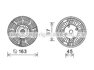 AVA QUALITY COOLING MNC073 sankaba, radiatoriaus ventiliatorius
51066300037, 51066300049, 51066300058