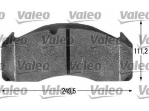 VALEO 541703 stabdžių trinkelių rinkinys, diskinis stabdys 
 Techninės priežiūros dalys -> Papildomas remontas
3095396, 3095396