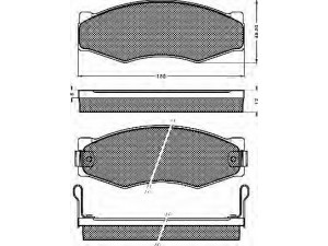 BSF 10205 stabdžių trinkelių rinkinys, diskinis stabdys 
 Techninės priežiūros dalys -> Papildomas remontas
4106009W26, 4106009W27, 4106009W92