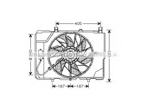 AVA QUALITY COOLING MS7501 ventiliatorius, radiatoriaus 
 Aušinimo sistema -> Oro aušinimas
0005401588, 2025053555