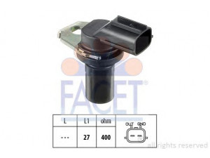 FACET 9.0308 RPM jutiklis, automatinė transmisija 
 Transmisija -> Automatinė pavarų dėžė -> Jutiklis
3 043 996, 4 617 388, 4 900 624