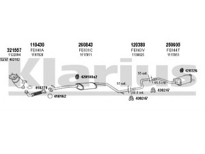 KLARIUS 361525E išmetimo sistema 
 Išmetimo sistema -> Išmetimo sistema, visa