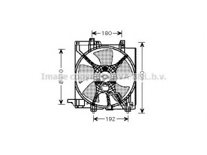 AVA QUALITY COOLING SU7507 ventiliatorius, radiatoriaus