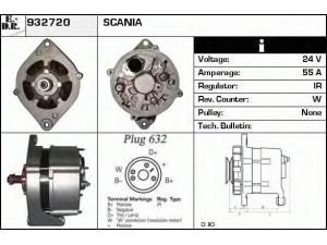 EDR 932720 kintamosios srovės generatorius 
 Elektros įranga -> Kint. sr. generatorius/dalys -> Kintamosios srovės generatorius
371972, 1117252, 257592, 354858