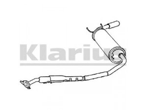 KLARIUS MA265H galinis duslintuvas 
 Išmetimo sistema -> Duslintuvas
BP5640100D, BP5640100F
