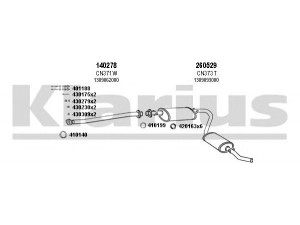 KLARIUS 330380E išmetimo sistema 
 Išmetimo sistema -> Išmetimo sistema, visa