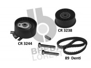 BREDA  LORETT KCD0664 paskirstymo diržo komplektas 
 Techninės priežiūros dalys -> Papildomas remontas
7701473849, 7701477380, 8200004593