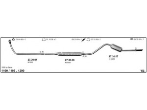 IMASAF 524000424 išmetimo sistema 
 Išmetimo sistema -> Išmetimo sistema, visa