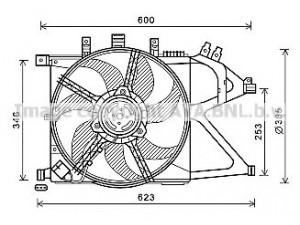 AVA QUALITY COOLING OL7660 ventiliatorius, radiatoriaus 
 Aušinimo sistema -> Oro aušinimas