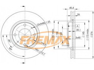 FREMAX BD-6070 stabdžių diskas 
 Stabdžių sistema -> Diskinis stabdys -> Stabdžių diskas
MR510741, MR510742