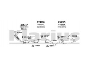 KLARIUS 780041E išmetimo sistema 
 Išmetimo sistema -> Išmetimo sistema, visa