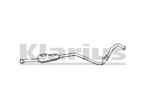 KLARIUS 261014 vidurinis duslintuvas 
 Išmetimo sistema -> Duslintuvas
7700306710, 7700812792