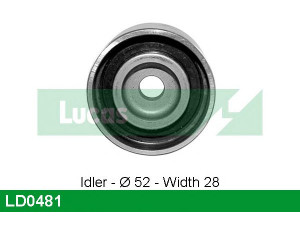 LUCAS ENGINE DRIVE LD0481 įtempiklio skriemulys, paskirstymo diržas