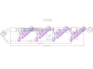 Brovex-Nelson H7009 stabdžių žarnelė 
 Stabdžių sistema -> Stabdžių žarnelės
587313E200, 587313E200