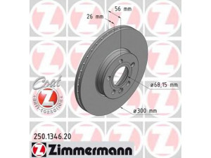 ZIMMERMANN 250.1346.20 stabdžių diskas 
 Dviratė transporto priemonės -> Stabdžių sistema -> Stabdžių diskai / priedai
1 141 782, 7M3 615 301 A