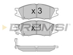 BREMSI BP3208 stabdžių trinkelių rinkinys, diskinis stabdys 
 Techninės priežiūros dalys -> Papildomas remontas
1N073328Z, 1N083328Z, 1N133328Z