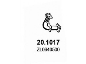 ASSO 20.1017 išleidimo kolektorius 
 Išmetimo sistema -> Išmetimo vamzdžiai
ZL0640500