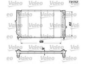 VALEO 731757 radiatorius, variklio aušinimas 
 Aušinimo sistema -> Radiatorius/alyvos aušintuvas -> Radiatorius/dalys
4B0121251R, 4Z7121251, 4Z7121251B