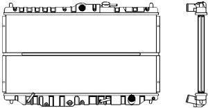 SAKURA  Automotive 1211-0218 radiatorius, variklio aušinimas