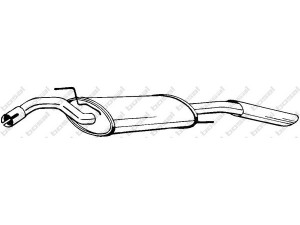 BOSAL 279-489 galinis duslintuvas 
 Išmetimo sistema -> Duslintuvas
357 253 609 A, 357 253 609 H, 357 253 609 M